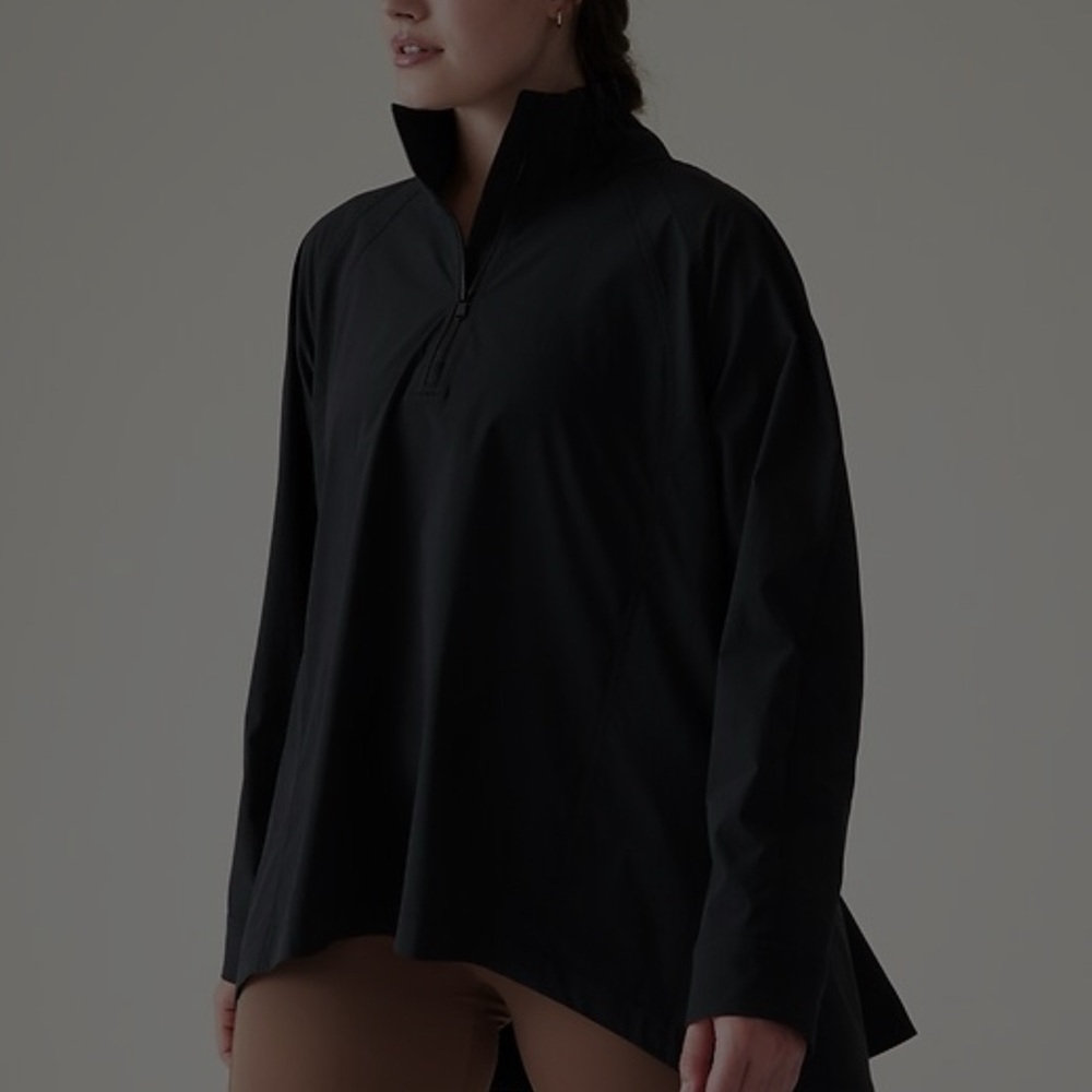Athleta Black Cape Jacket Relaxed Fit